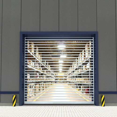 Ролетное промышленные ворота - RR3000-Series - ASSA ABLOY Entrance Systems - из полированного алюминия / автоматическое / для обеспечения безопасности
