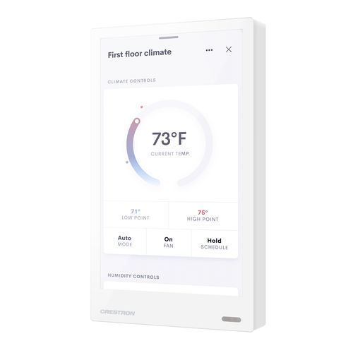Сенсорный экран для систем домашней автоматизации - TSW-570PR-W - CRESTRON - настенный / с цифровым индикатором / персонализированный