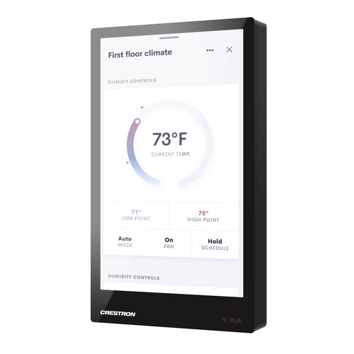 Сенсорный экран для систем домашней автоматизации - TSW-570PR-B - CRESTRON - настенный / персонализированный / с цифровым индикатором