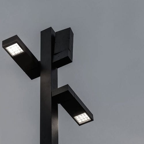 Городской фонарный столб - POLESANO HEAD - DELTA LIGHT - садовый / современный / из алюминия