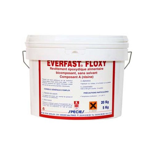 Напольное покрытие из жидкой эпоксидной смолы - FLOXY - EVERFAST - гладкое / имитация бетона / с высоким сопротивлением