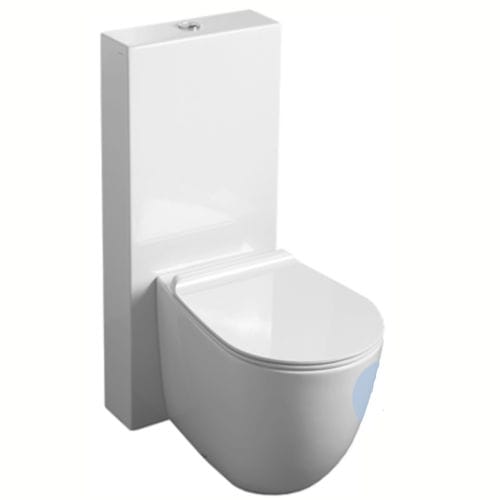 Унитаз моноблок - VI 01 + CT 09 - SIMAS ACQUA SPACE - из керамики / овальный / белый