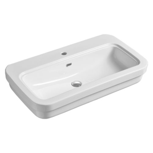 Раковина на ножке - EVO 12 - SIMAS ACQUA SPACE - из керамики / с умягчителем воды / с регулируемым зеркалом