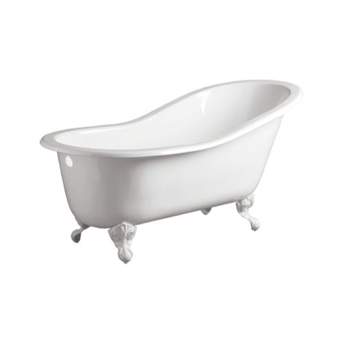 Овальная ванна - 30100 - SIMAS ACQUA SPACE - на ножках / из чугуна / белая