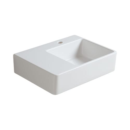 Подвесная раковина - QU 60D - SIMAS ACQUA SPACE - из керамики / с умягчителем воды / прямоугольная