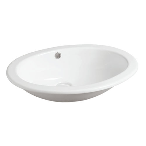 Встраиваемая раковина - S 50P - SIMAS ACQUA SPACE - из керамики / овальная / без отверстия