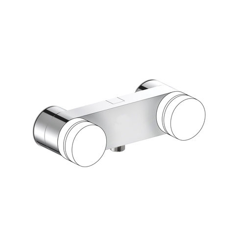 Двухрычажный смеситель для душа - 3283 - RUBINETTERIE STELLA - настенный / из металла / для ванной комнаты