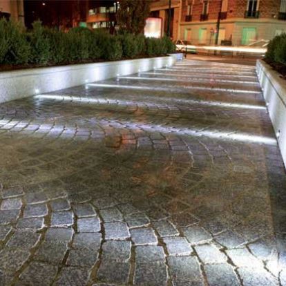 Напольный точечный светильник - X-UP 1 - FLUX Lighting - встраиваемый в пол / LED / круглый
