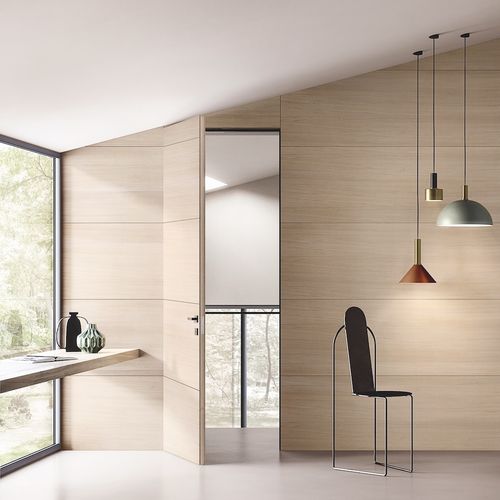 Дверь для интерьера - FILOMURO BOIS ROVERE ICE - GAROFOLI - из дуба / створчатая / современная