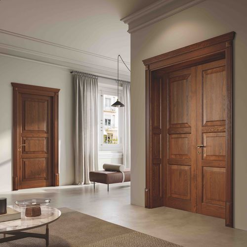 Дверь для интерьера - 110eLode 3B Antique Chestnut Oak - GAROFOLI - из дерева / створчатая / классическая
