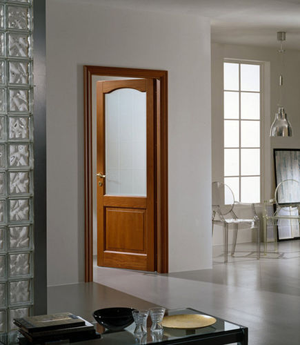 Дверь для интерьера - CLASSICA : 1B1VC - GAROFOLI - из дерева / створчатая / полузастекленная