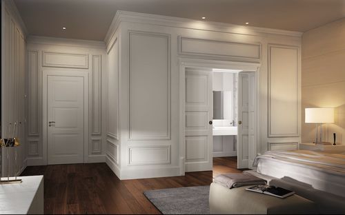 Дверь для интерьера - GDESIGN REI 60 - GAROFOLI - из дерева / створчатая / заподлицо