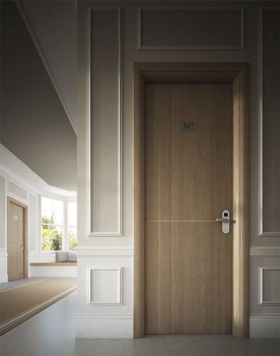 Дверь для интерьера - REI 30 versione rovere sbiancato - GAROFOLI - из дерева / створчатая / заподлицо