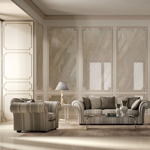 Плитка из керамогранита - PRECIOUS STONES : BRECCIA BEIGE - Fiandre - для интерьера / настенная / прямоугольная
