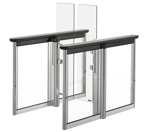 Быстрая дорожка для автоматического контроля доступа - SPEEDSTILE FLS  - GUNNEBO ENTRANCE CONTROL - для обеспечения безопасности / из стекла / из нержавеющей стали