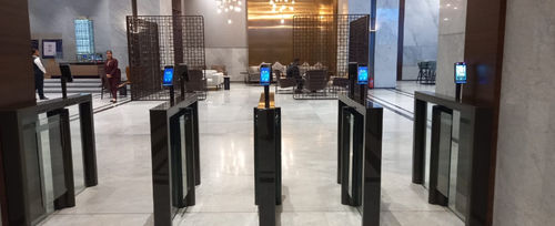 Быстрая дорожка для автоматического контроля доступа - SPEEDSTILE FLS MAX - GUNNEBO ENTRANCE CONTROL - из стекла / для обеспечения безопасности