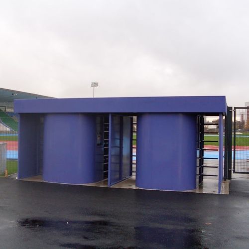 Турникет в полный рост - BROUGHTON 730 - HERAS - для автоматического контроля доступа / для обеспечения безопасности / из нержавеющей стали