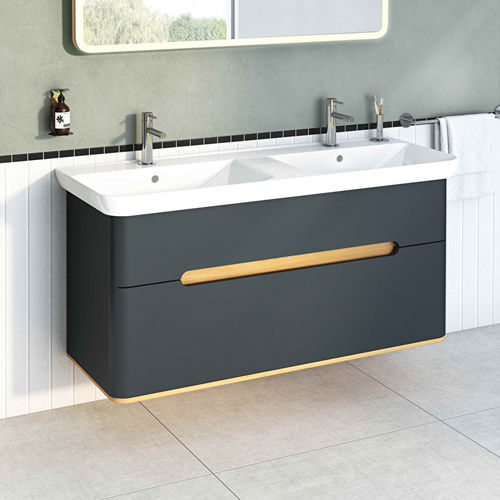 Настольная раковина - SENTO - VitrA - из керамики / двойная / прямоугольная