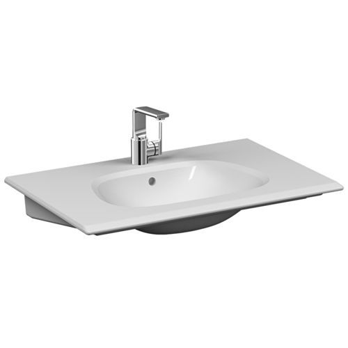 Настольная раковина - FRAME - VitrA - из керамики / с антибактериальным покрытием / овальная