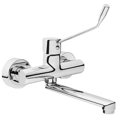 Однорычажный смеситель для умывальника - AQUAMED - VitrA - настенный / из хромированной латуни / для ванной комнаты