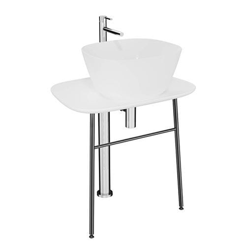 Напольная тумба под умывальник - PLURAL - VitrA - из керамики / из нержавеющей стали / современная