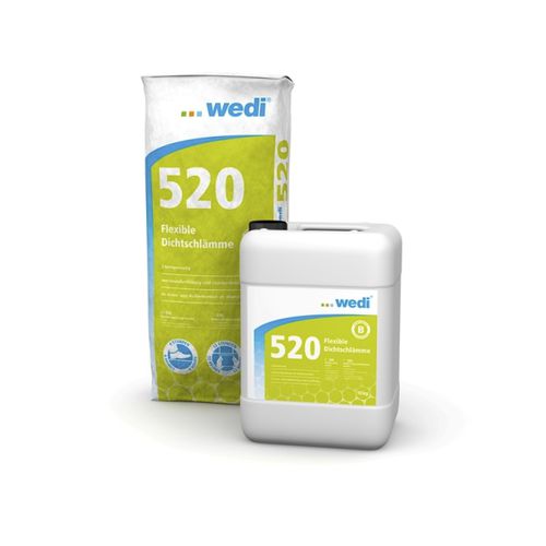 Строительный раствор герметик - 520 - wedi GmbH - для влажного помещения / для цемента / в форме порошка