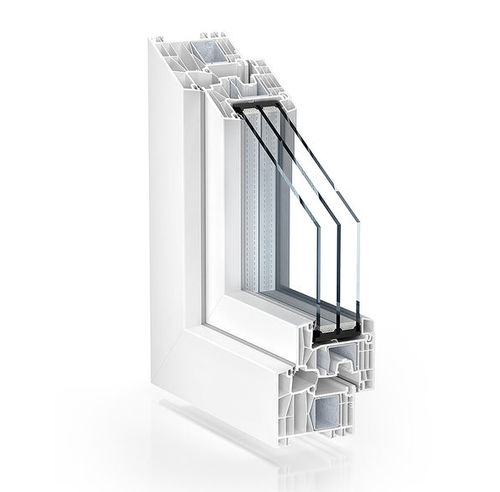 Оконный профиль из стали - 88 PASSIVE HOUSE WA15/2 - KÖMMERLING - из ПВХ / из PVC-U / с термоизоляцией
