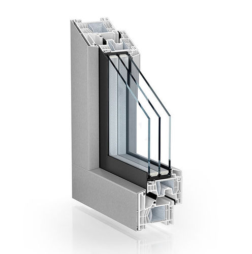 Оконный профиль из алюминия - 76 CENTRE SEAL SYSTEM ALUCLIP ZERO - KÖMMERLING - из ПВХ / из PVC-U / с термоизоляцией