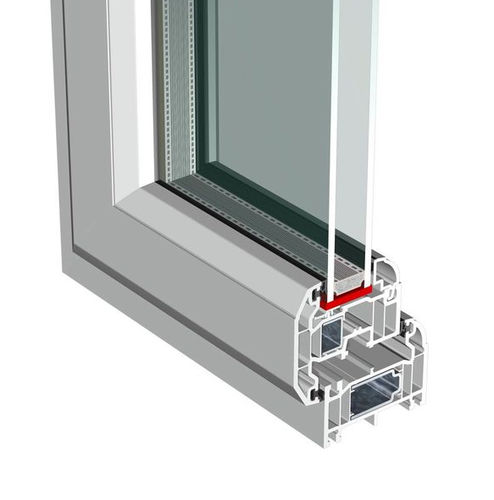 Оконный профиль из PVC-U - SLIM SASH - KÖMMERLING - для обеспечения безопасности