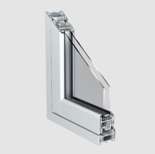 Оконный профиль из PVC-U - FLUSH SASH - KÖMMERLING - для обеспечения безопасности