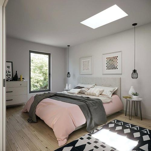 Фонарь для плоской крыши - FCM - VELUX - для крыш / с петельным крюком / из стекла