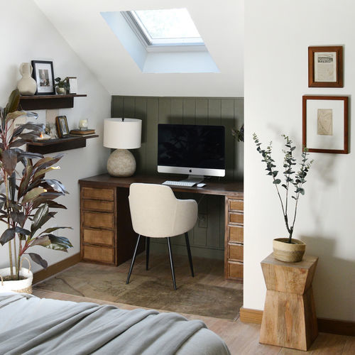 Мансардное окно из дерева - FS - VELUX - из алюминия / неподвижное / с двойным остеклением