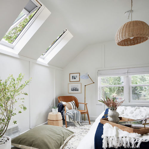 Мансардное окно из металла - E-CLASS - VELUX - проекционное / с двойным остеклением / одностворчатое