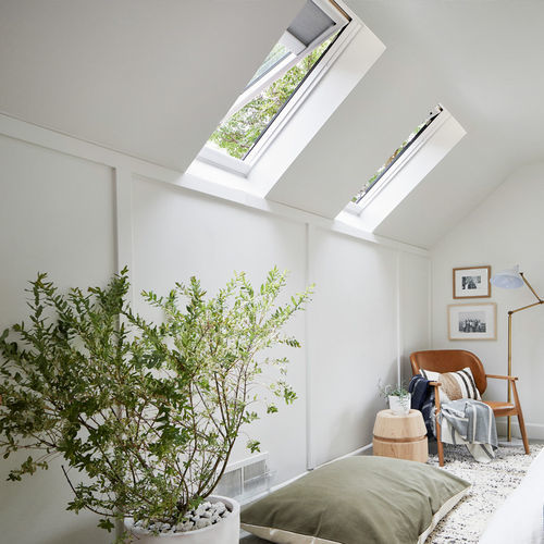 Фонарь для кровли - E-CLASS - VELUX - с петельным крюком / из стекла / из металла