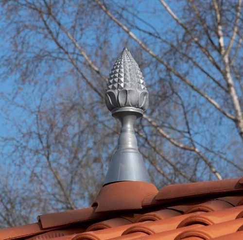 Металлический конек двускатной крыши - POMME DE PIN VMZINC - VM Building Solutions