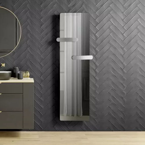Полотенцесушитель с инерцией - Campaver nativ Hug - AIRELEC - 1000 w / современный / из закаленного стекла