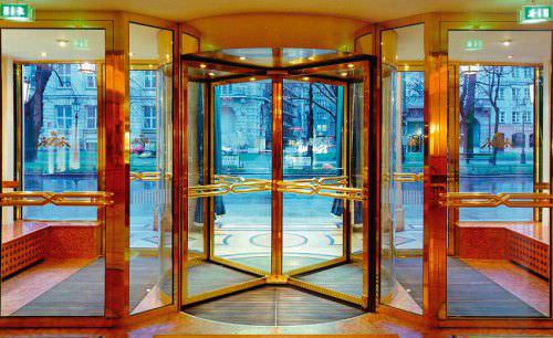 Входная дверь - Tambest Glass Solutions - из дерева / вращающаяся / застекленная
