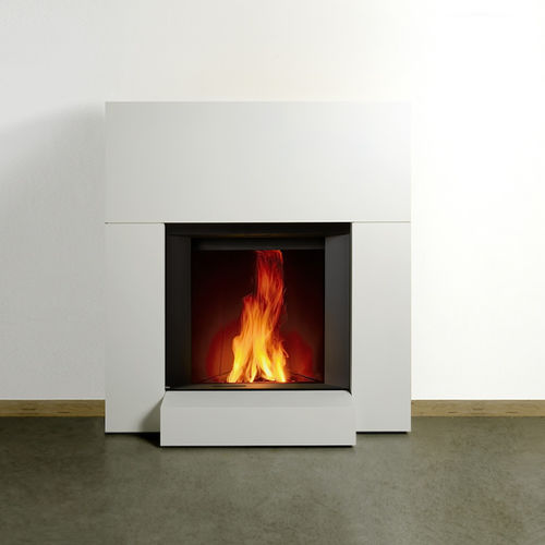 Дровяная топка для камина - MICROMEGA WITH SMALL FIREPLACE - Stûv - из стали / с естественной конвекцией / современная