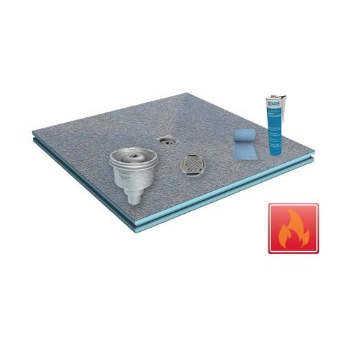 Прямоугольный душевой поддон - BASIC BOARD - STADUR PRODUKTIONS GMBH & CO KG - встраиваемый / напольный / из экструдированного полистирола
