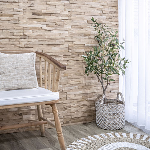 Облицовочная пластина дерево - Wood2Wall Bastide - SOBOPLAC - для кухни / для гостиной / для общественных учреждений