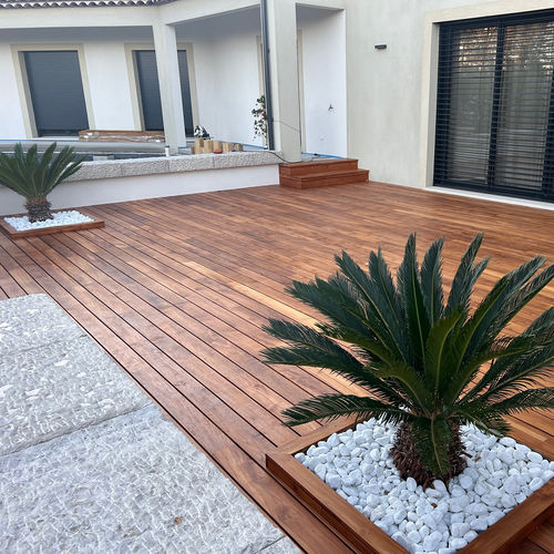 Террасная доска из тикового дерева - Terrasse Teck Deauville - SOBOPLAC - для наружного применения / FSC-сертифицированное