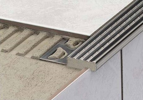 Валик ступени сталь - SCHLÜTER®-TREP-E/-EK - Schluter-Systems - противоскользящий