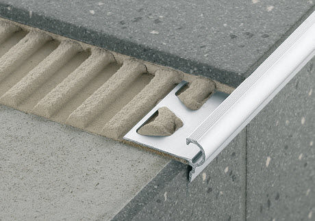 Валик ступени сталь - SCHLÜTER®-TREP-FL - Schluter-Systems - противоскользящий