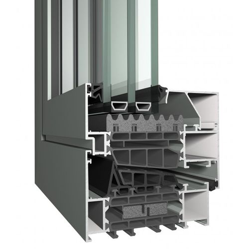 Оконный профиль из алюминия - MASTERLINE 10 - Reynaers Aluminium - акустический / с термоизоляцией / противовзломный