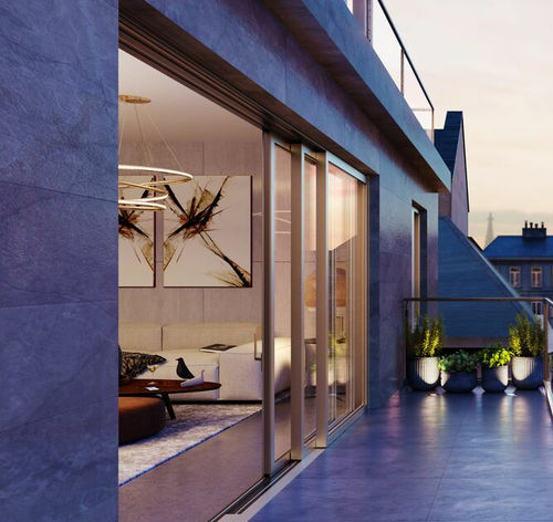 Система скольжения из алюминия - MASTERPATIO - Reynaers Aluminium - дверная / настенная / складная
