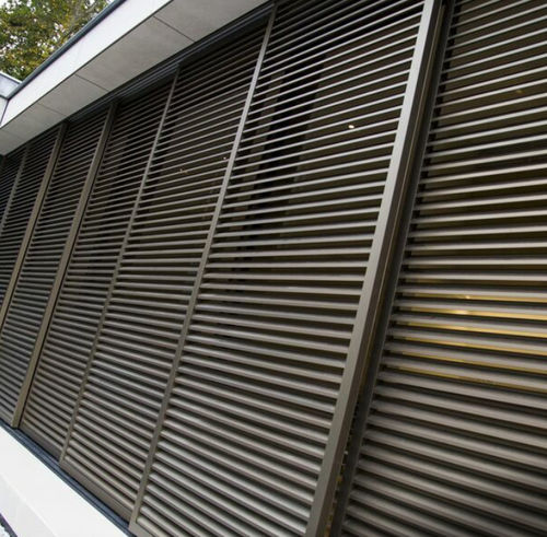 Солнцезащитное устройство из алюминия - BS 40 - Reynaers Aluminium - для фасада / вертикальное / раздвижное
