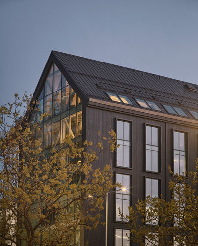 Тонкостенная перегородка сборная панель - TIMBERWALL 50 - Reynaers Aluminium - самонесущий каркас / с алюминиевой рамой / из дерева
