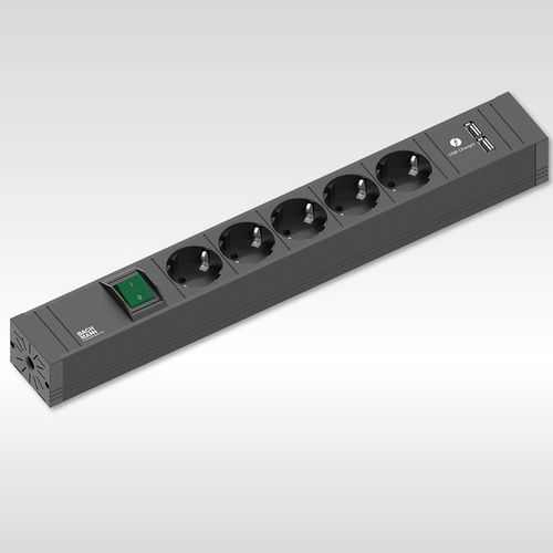 Розетка тока - CONNECT LINE - BACHMANN - USB / множественная / для рабочего стола