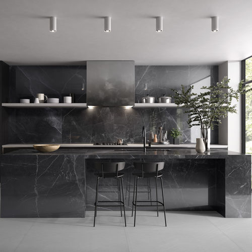 Плитка из фарфора - AMANI MARBLE - RAK Ceramics - глянцевая / для интерьера / настенная