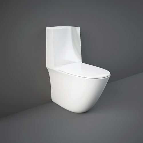 Напольный унитаз - RAK-SENSATION - RAK Ceramics - из керамики / безободковый / с низким сливным бачком
